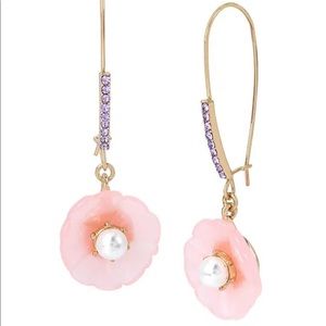 Betsey Johnson Floral Drop Earrings